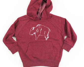 Buffalo - Hand Drawn - Child Hoodie | Kid Sweatshirt | Toddler Shirt | Graphic Sweater | Toddler Sweatshirt | Youth Sweatshirt