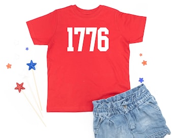 1776 - Child Tee | Fourth of July Tee for Kids | Patriotic Shirt | Kids 4th of July | Memorial Day | USA Accessories | Kids Summer Outfit |