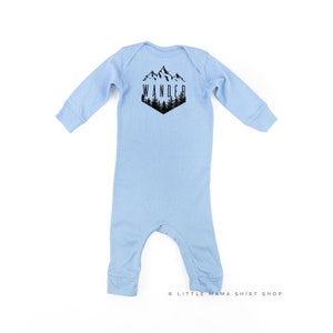 Wander | Infant SLEEPER | Baby Romper | Baby Graphic Tees | Infant Romper | Baby Sleeper | Outdoor Graphic Tee | Kids Graphic Tee |