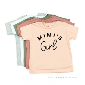 Mimi&#39;s Girl | Toddler Girl Shirt | Shirts for Little Girls | Gigi&#39;s Girl | Little Girl Shirts | Baby Girl Shirt | Grandma&#39;s Girl |
