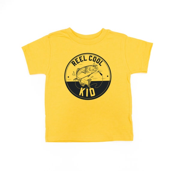 Reel Cool Kid Short Sleeve Child Shirt Girls Shirt Kids Graphic Tee Kids  Fishing Shirt Kids Fishing Graphic Tee Kids Gift Ideas -  UK
