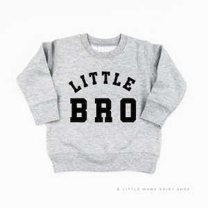 LITTLE BRO - Varsity - Child Sweater | Sweater for Kids | Kid Sweatshirt | Toddler Shirt | Brother Graphic Sweater | Toddler Sweatshirt
