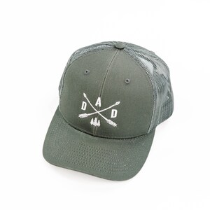 DAD - Arrows - Gray Snapback Hat w/ White Thread | Hats for Dads | Men&#39;s Baseball Cap | Father&#39;s Day Gift | Dad Baseball Hats | Dad Hats