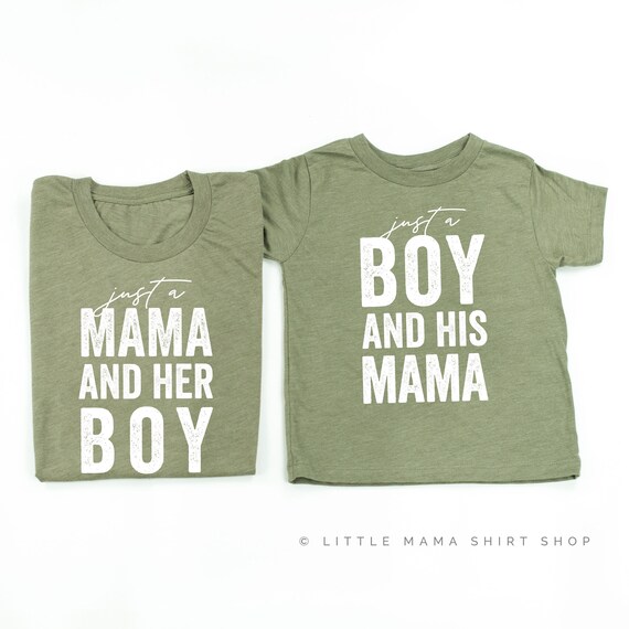 Gewoon een mama en haar jongen OLIVE Set van 2 Mama en ik outfits Moeder van jongens Moeder en zoon Mama s jongen Cadeau voor mama Moederdag Etsy Nederland
