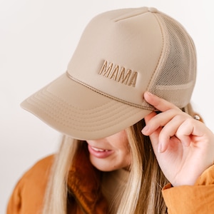 Tone On Tone - MAMA TRUCKER HAT | Hats for Moms | Gift for Mom | Mom Life Hat | Motherhood | Mama Life | Mother&#39;s Day Gift | Mom Accessories