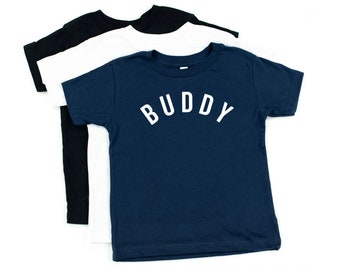 BUDDY | Little Boy Shirt |Trendy Kids Clothes | Shirts for Little Boys | Boy Shirt | Toddler Boy Shirt | Boy Graphic Tees |
