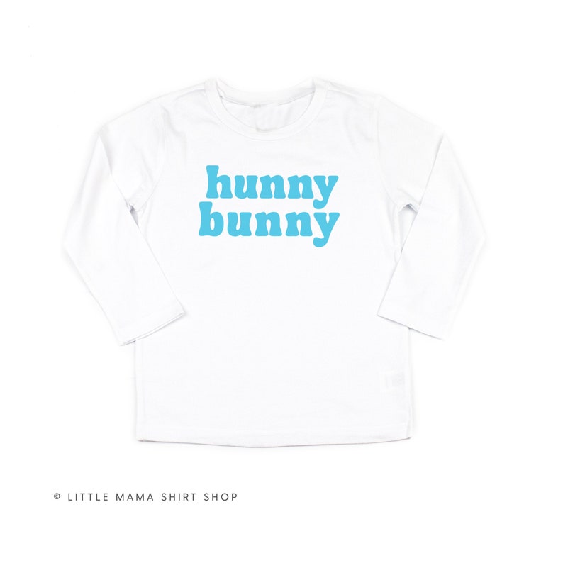 Kids Easter Shirt|Little Girl Easter Shirt|Easter Bunny Shirt|Easter Graphic Tee Hunny Bunny\u00a9 LONG SLEEVE SHIRT Easter Shirts for Boys