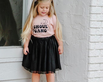 Ghoul Gang - Short Sleeve Child Shirt | Trick or Treat | Baby Halloween Outfit | Halloween Graphic Tee | Spooky Season | Kids Skeleton Shirt
