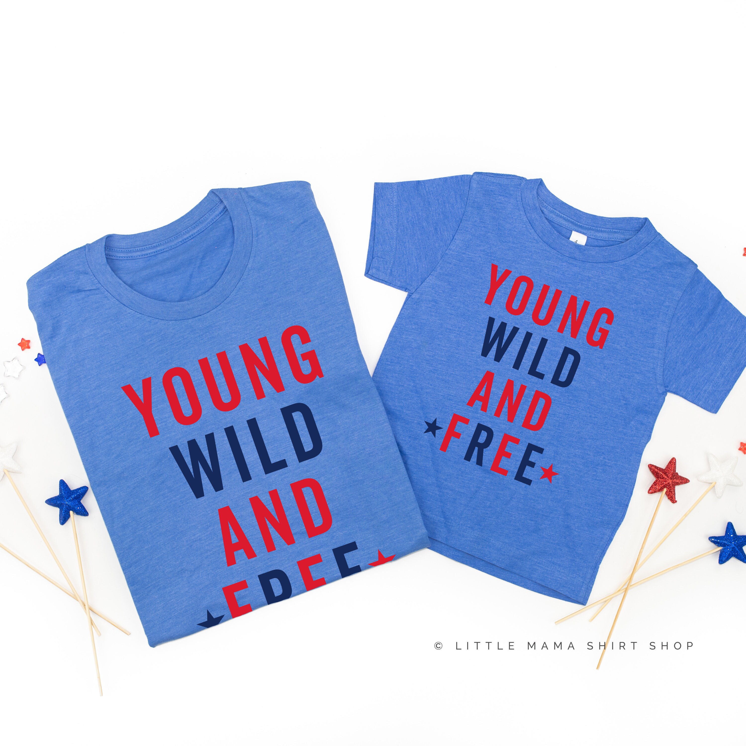 Young Wild and Free Set of 2 Shirts 