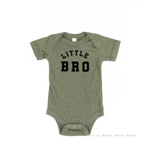 LITTLE BRO - Varsity - Child Shirt | Brother Shirt s| Little Brothers | Sibling Shirts | Big Brother | Pregnancy Announcement | Kids Tees