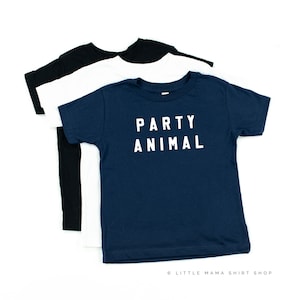 Party Animal - BLOCK FONT© | Toddler Shirt | Birthday Shirt | Shirts for Little Girls | Little Boy Shirt | Baby Birthday Shirt | Party Shirt