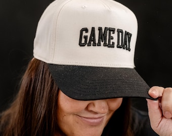 Puff Embroidered Trucker Hat - Game Day - Custom Number | Personalized Hat | Gift for Mom | Baseball Accessories | Baseball Dad Hat |