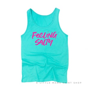 Feeling Salty - Full Design - Unisex JERSEY Tank | Vacation Tanks | Beach Tanks | Summer Tanks | Vacay Vibes | Summer Time |