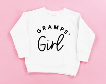 Gramps' Girl - Child SWEATER | Toddler Girl Sweater | Sweater for Little Girls | Gramps' Girl | Little Girl Sweater | Grandpa's Girl |