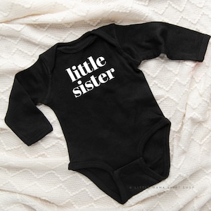 Little Sister - Original | LONG SLEEVE Shirt | Toddler Shirts | Kid Shirts | Kids Graphic Tees | Kids Tee Shirts | Little Sister Shirt |