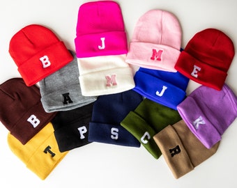 Custom Initial - CHILD BEANIE | Monogram Beanie | Child Beanies | Beanies for Kids | Youth Beanies | Infant Beanies | Toddler Beanies |