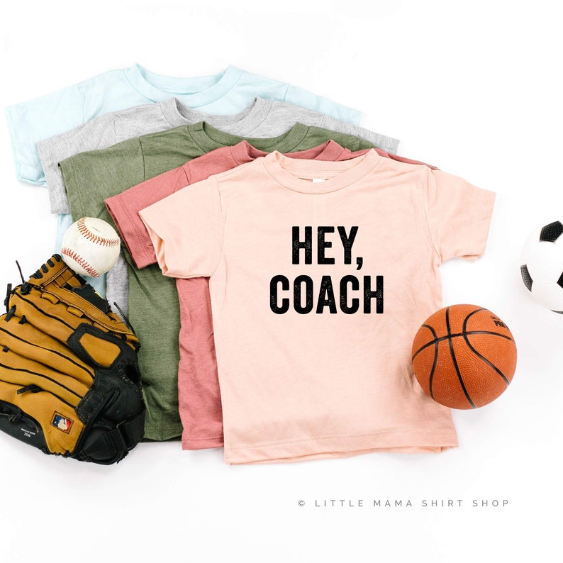 Hey Coach © Toddler Baseball Shirt Softball Shirt Shirts Etsy