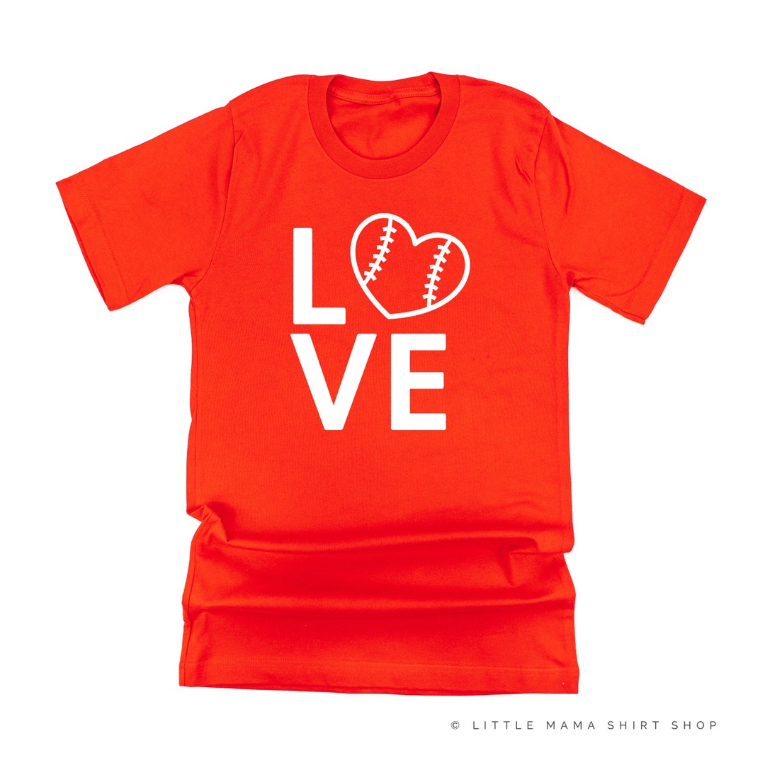 Baseball LOVE © Unisex Tee Baseball Shirt Baseball Etsy