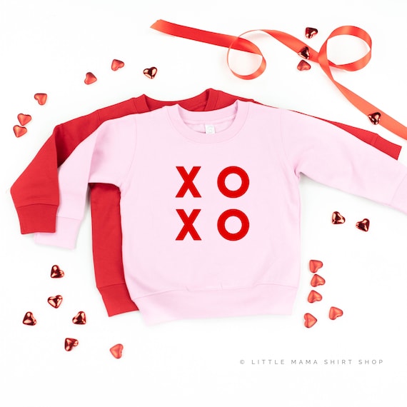 XOXO © Valentine Sweater Valentine Sweater for Kids Kid Etsy