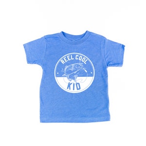 Reel Cool Kid - Short Sleeve Child Shirt | Girls Shirt | Kids Graphic Tee | Kids Fishing Shirt | Gift for Kids | Fishing Graphic Tee |
