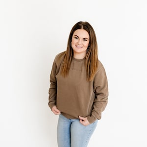 In My MOM ERA™ - Embroidered Pigment Crewneck - (Re-Release- LMSS&#39; Version) | Summer Sweatshirt | Mama Graphic Tee | Motherhood | Mom Life