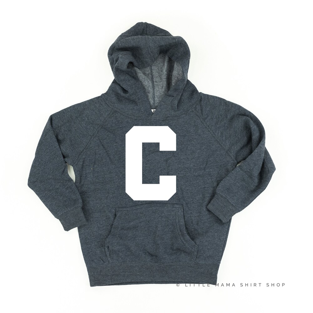 Varsity Initial "C" - Child Hoodie | Sweater For Kids | Back To School Sweaters | School Sweaters | Kid Sweaters | Kid Hoodies | Kid Life New Hoodie