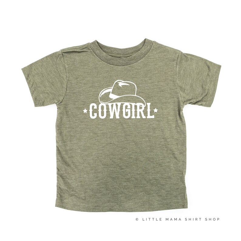 COWGIRL Child Shirt Kids Graphic Tee Kids Rodeo Shirt Kids Western Shirt Girls Graphic Tee Kids Cowgirl Tee Graphic Shirt image 5