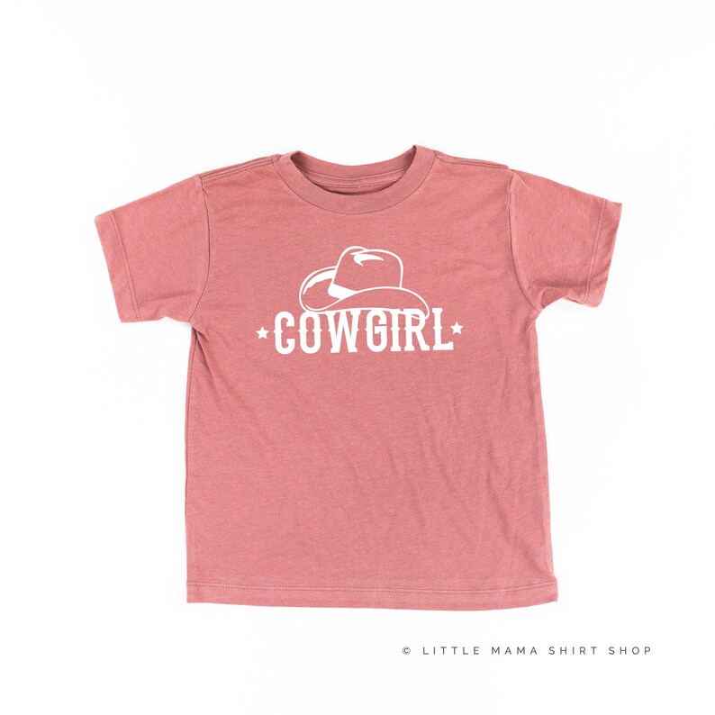 COWGIRL Child Shirt Kids Graphic Tee Kids Rodeo Shirt Kids Western Shirt Girls Graphic Tee Kids Cowgirl Tee Graphic Shirt image 6