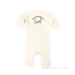 Grandma&#39;s Girl - One Piece Baby Sleeper | Infant Bodysuit | Baby Bodysuit | Baby Graphic Tees | Infant Romper | Baby Sleeper | Baby Romper