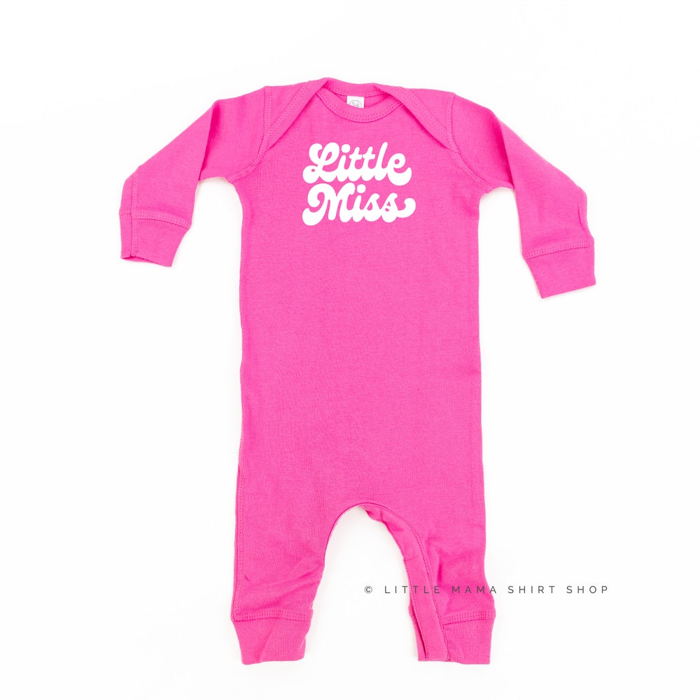 Little Miss - One Piece Baby Sleeper | Valentine'S Graphic Tee | Valentine'S Day Bodysuit | Kids Valentine Shirts | Valentine'S Day Bespoketshirt