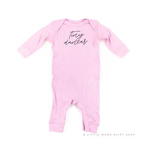 Tiny Dancer - One Piece Baby SLEEPER | Infant Bodysuit | Baby Bodysuit | Baby Graphic Tees | Infant Romper | Baby Sleeper | Dancing Girl