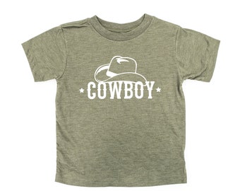 COWBOY - Child Shirt | Kids Graphic Tee | Kids Rodeo Shirt | Kids Western Shirt | Kids Cowboy Tee | Kids Rodeo Tee | Boys Cowboy Shirt