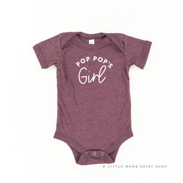 Pop Pop's Girl | Toddler Girl Shirt | Shirts for Little Girls | Pop Pop's Girl | Little Girl Shirts | Baby Girl Shirt | Pop Pop's Girl |