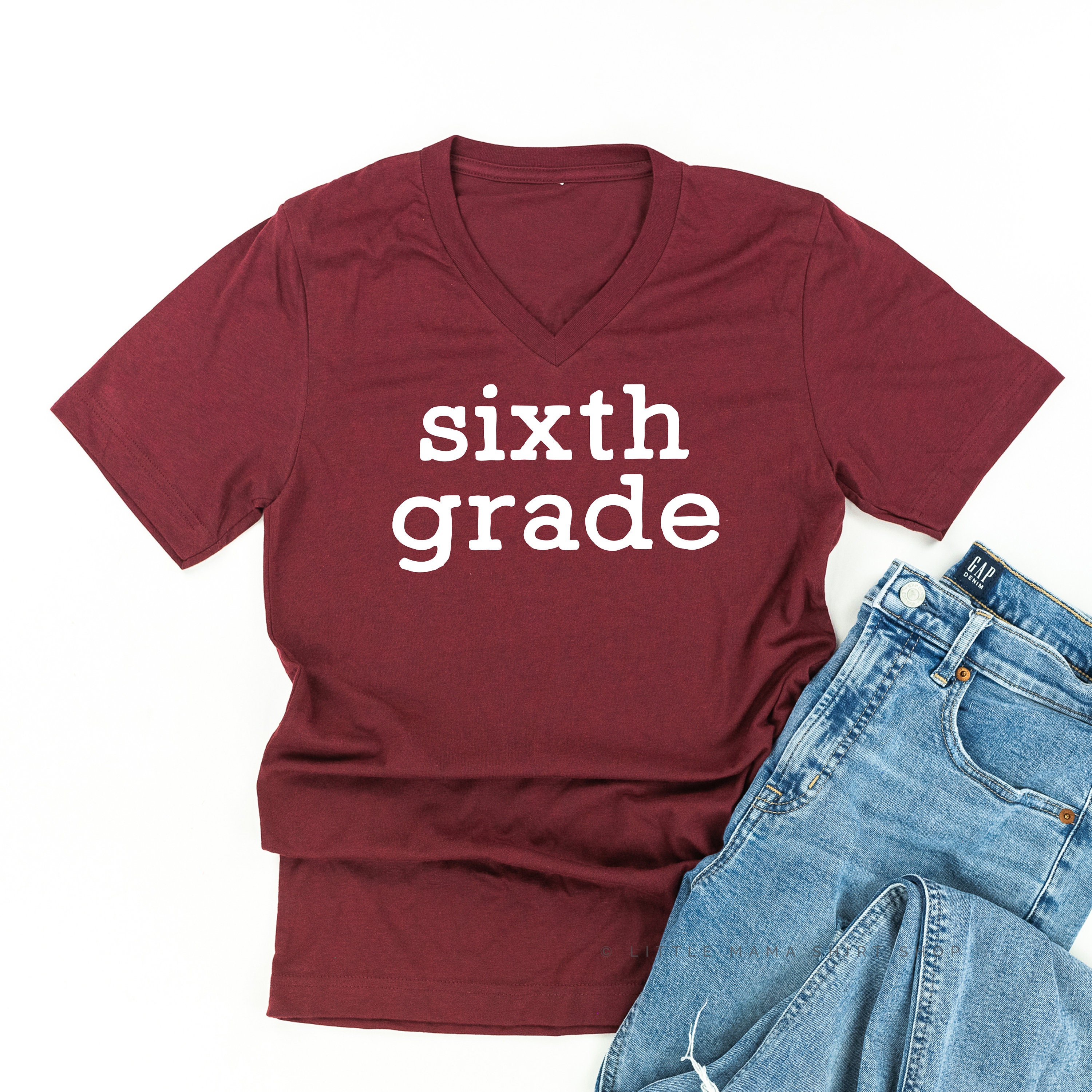Sixth Grade © Teacher Shirt Teacher Graphic Tees Trendy Etsy