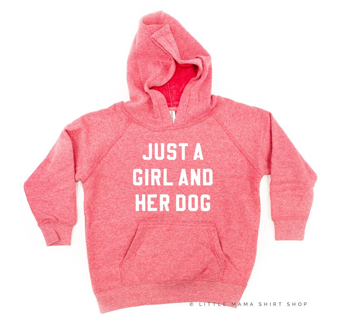 Just a Girl and Her Dog | Child HOODIE | Kid Sweatshirt | Toddler Shirt | Graphic Sweater ...