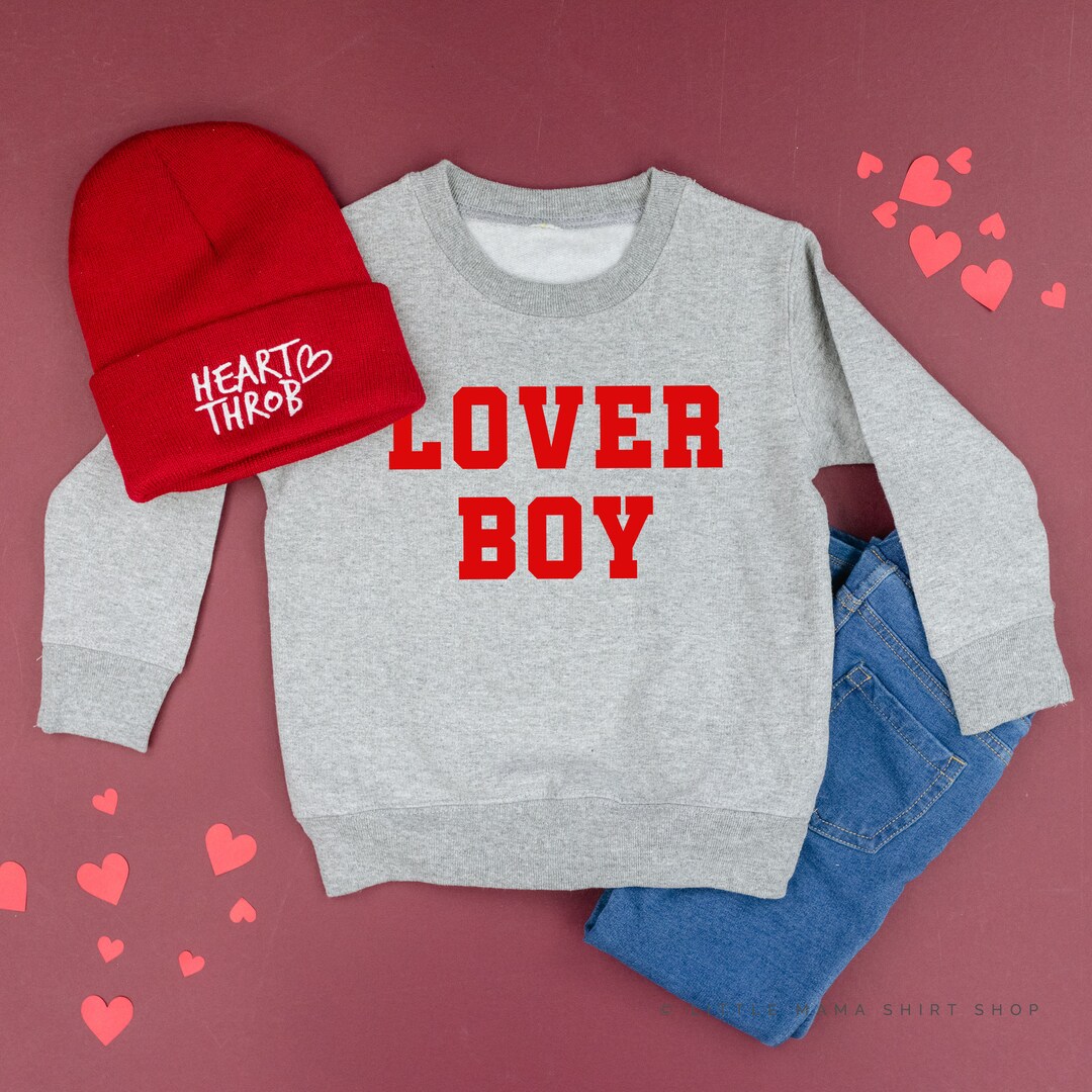 Loverboy Child Sweater Valentine Sweater Valentine Etsy