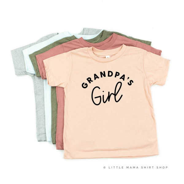 La fille de grand-père | Chemise pour fille en bas âge | Chemises pour petites filles | La fille de grand-père | Chemises de petite fille | Baby Girl Shirt | La fille de grand-père |