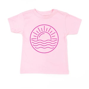 Ocean Sunset - Short Sleeve Child Shirt | Summer Shirts | Kid Vacation Tees | Vacation Shirts for Kids | Beach Shirts | Summer Time