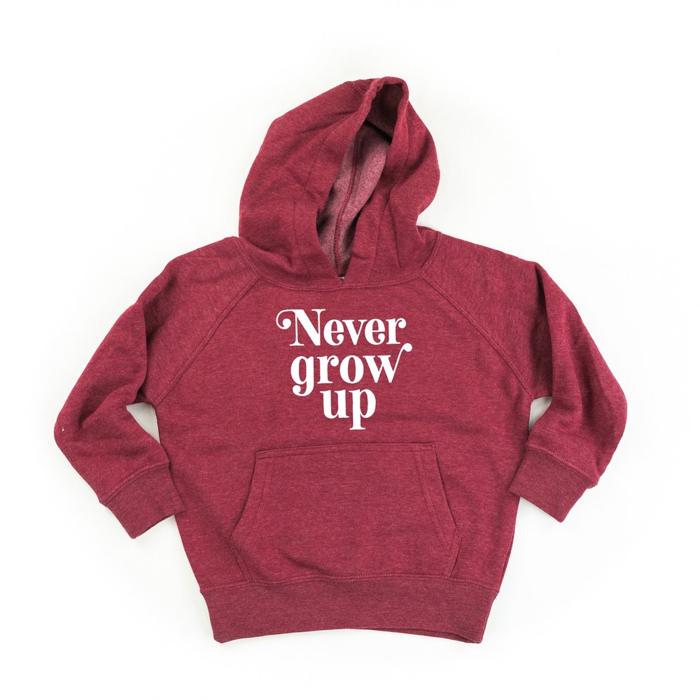 Never Grow Up - Child Hoodie | Kids Hoodie | Hoodies For Kids | Hoodies For Children | Kids Graphic Tee | Clothes For Kids | Swifty Hoodies New Hoodie