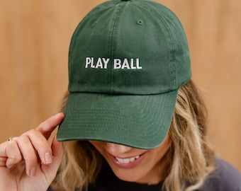 47 Hat - PLAY BALL - Custom Number | Personalized Hat | Gift for Mom | Mom Life | Mother's Day Gift | Baseball Accessories | Baseball Mom |