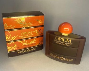 Yves Saint Laurent Opium Parfum Vintage 70s Red Case Perfume Vial