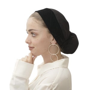 Boubou Bun Tichel Volumizer, Adjustable Volume, Non Slip Bobo Head Shaper, for Under Headwraps, Head Scarves, Hijab, Bandana, Turbans