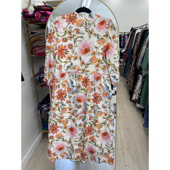 knee length dresses for ladies Garden Bloom Woven Midi Dress L Flying Tomato Black / M main image 0