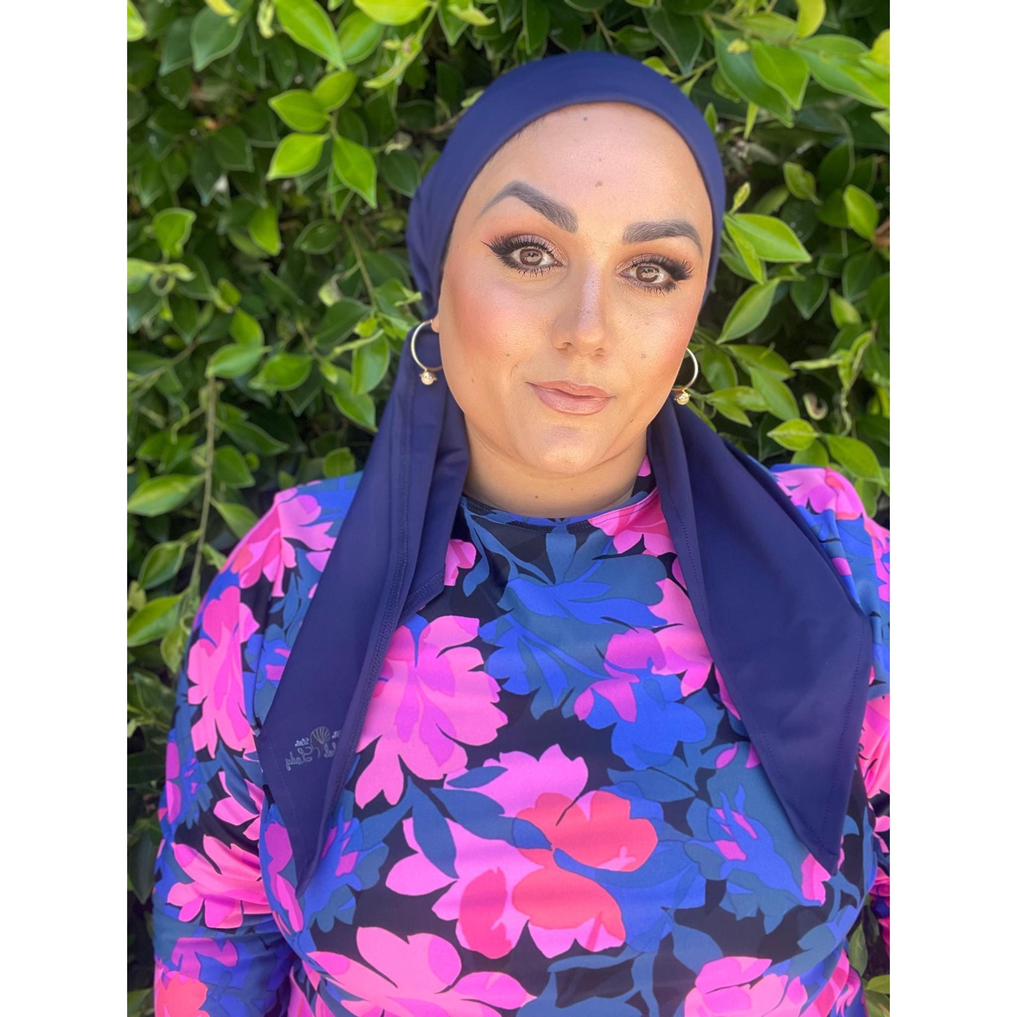 Hadry Waterproof Hair Scarf for Beach/Pool Swim Pre Tied Non-slip Headscarf for Women, Multi Options  main image 2