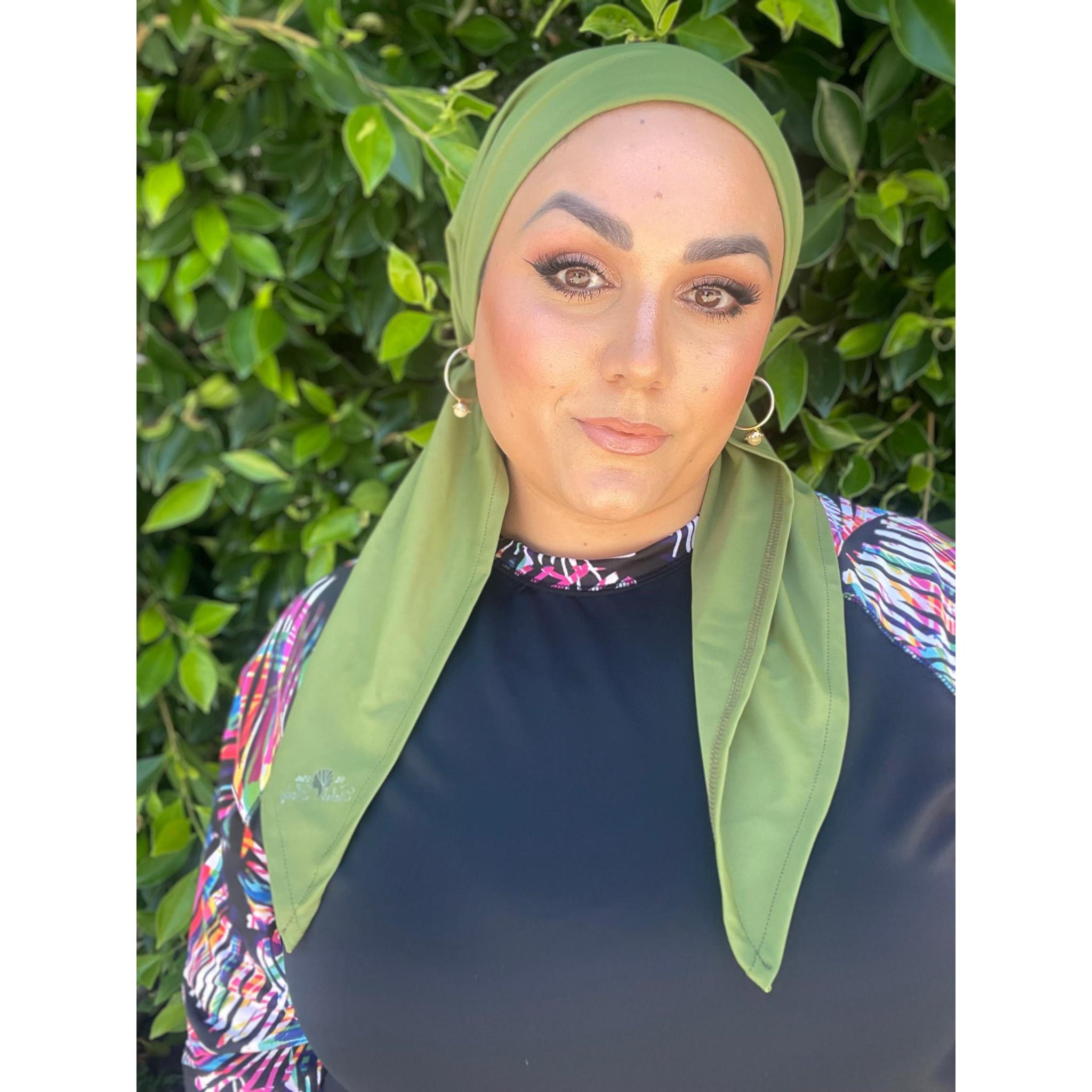 Swim Pre Tied Non-slip Headscarf for Women, Multi Options 