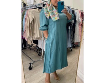 Classic Sheath Dress - Teal, XS-2X