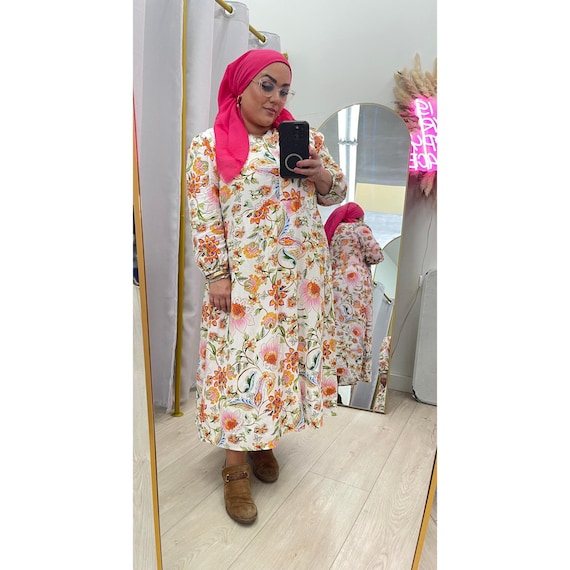 knee length dresses for ladies Garden Bloom Woven Midi Dress L Flying Tomato Black / M main image 1