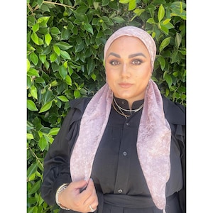 Afterglow Shimmer Square Head Scarf for Women, 38”, Sunset Bloom, Stunning Lightweight Bandana Head Covering, Chemo Headwear, Square Hijab