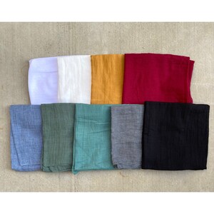 Crisp Cotton Square Headscarves for Women, Tichel Scarf, Bandana Head Covering, Hair Kerchief, Chemo Headwear, Comfortable Square Hijab