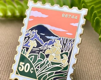 Kāne'ohe Post Stamp Pin